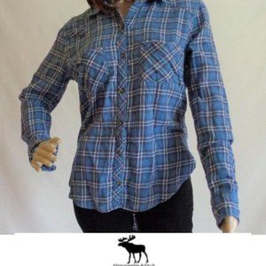 Abercrombie & Fitch Hi Lo button front flannel